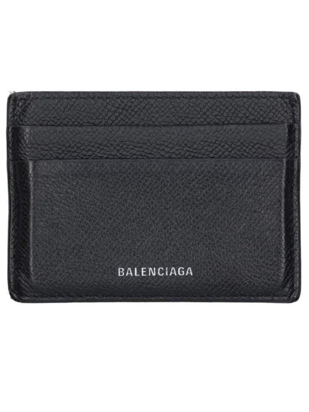 Balenciaga Logo Leather Card Case